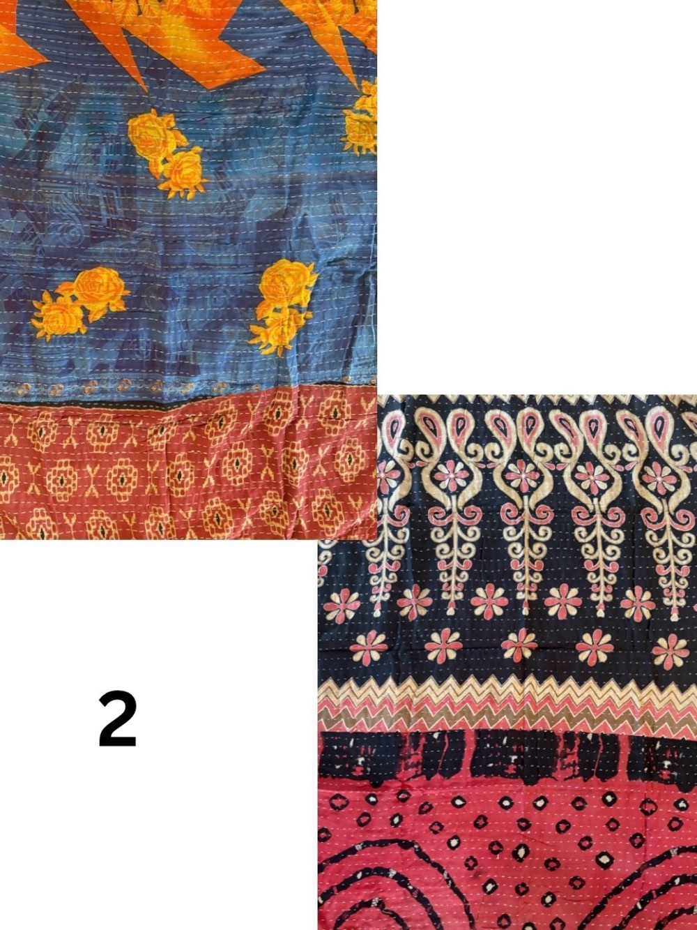 Kantha Throw #2 - Picture 1 of 3